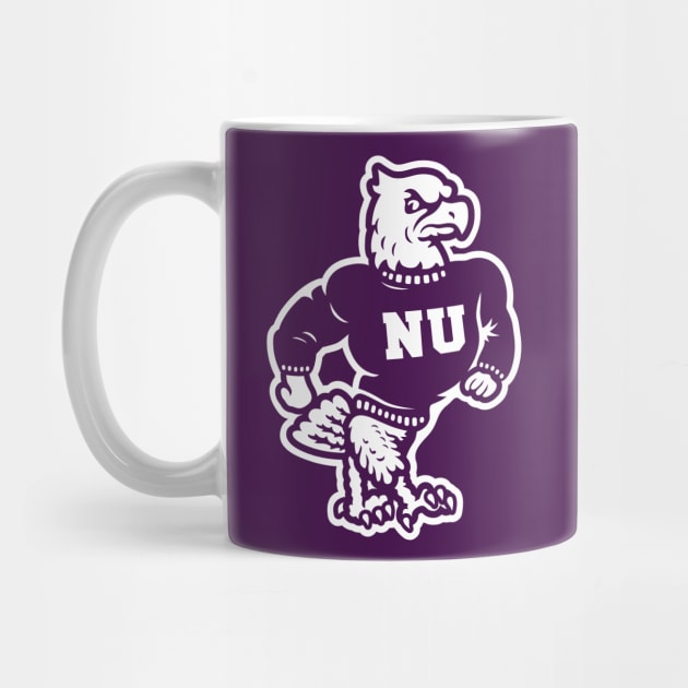 Niagara University Purple Eagles Vintage Mascot by Carl Cordes